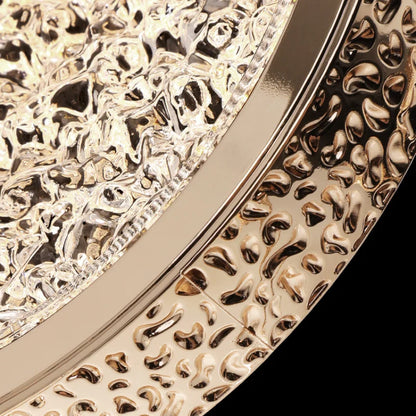 DecorBites™ Crystal Ring Pendant Light: Rotatable Luxury Bedside Lighting for Bedroom