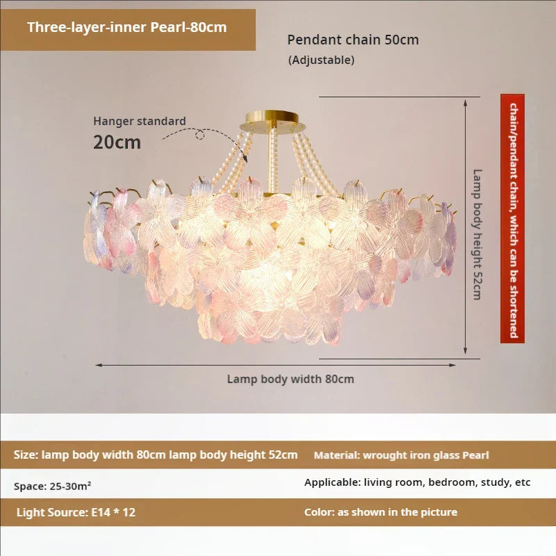 Crystal Leafless Chandelier
