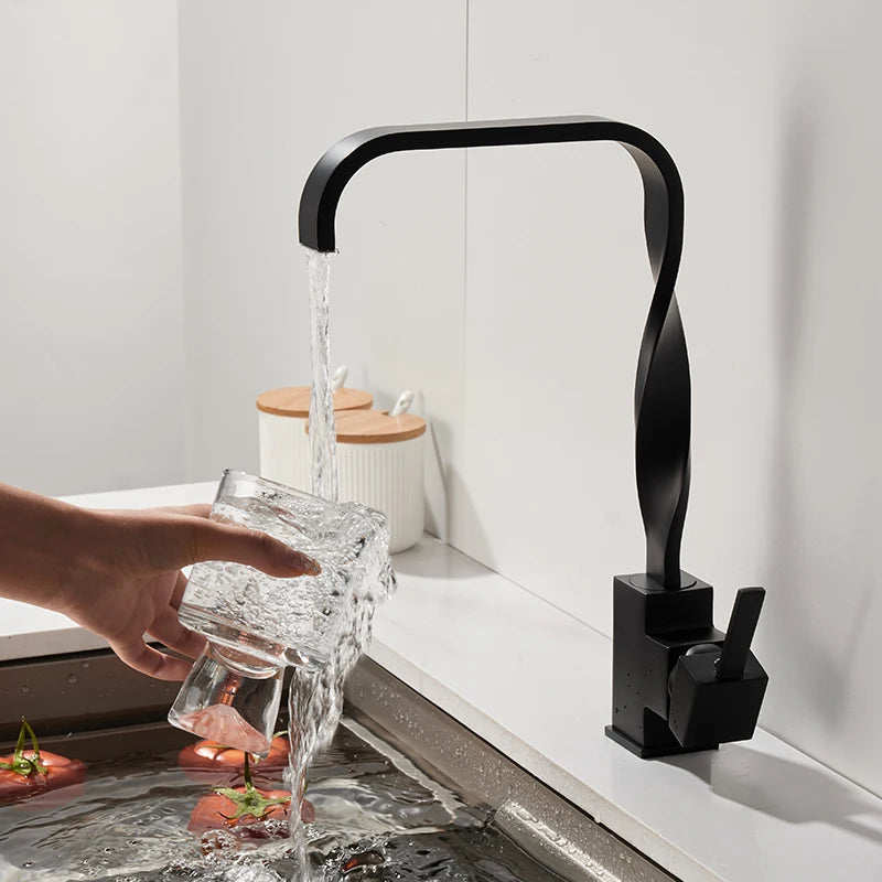Gold Basin Mixer Faucet