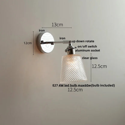 DecorBites™ Crystal LED Wall Light – Modern Nordic Living Room Bedside Lamp