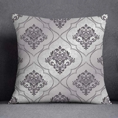 DecorBites™ Geometric Floral Print Lumbar Pillow Case 45X45cm Sofa Cushion Cover