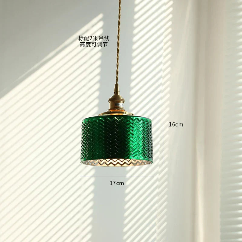 Green Adjustable Pendant Light
