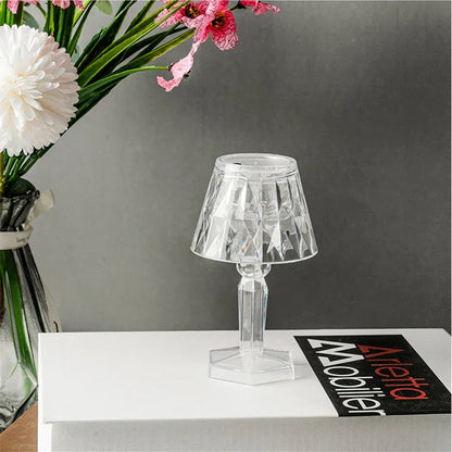 DecorBites™ Crystal Diamond LED Night Light Table Lamp for Bedroom Reading