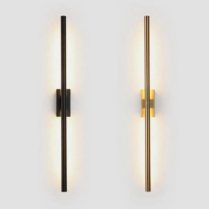 DecorBites™ Linear Tube LED Wall Lamp Up Down Light Black Gold Sconce