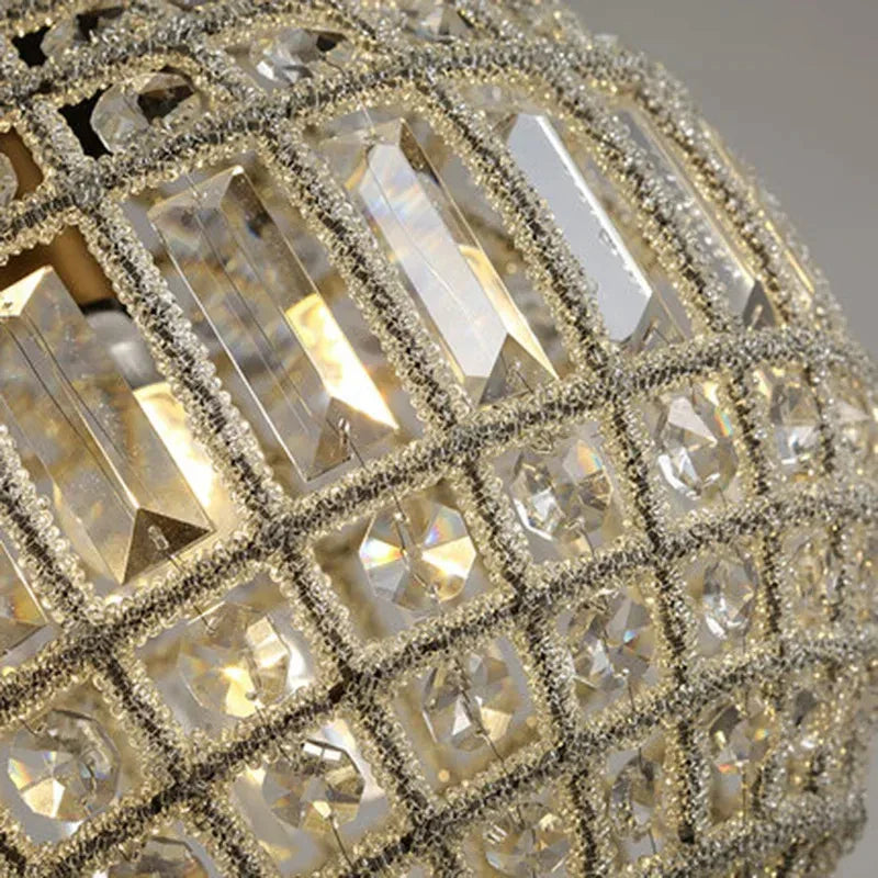 DecorBites™ Luxe Crystal Chandelier for Living Room Bedroom - Mid Century Modern Elegance