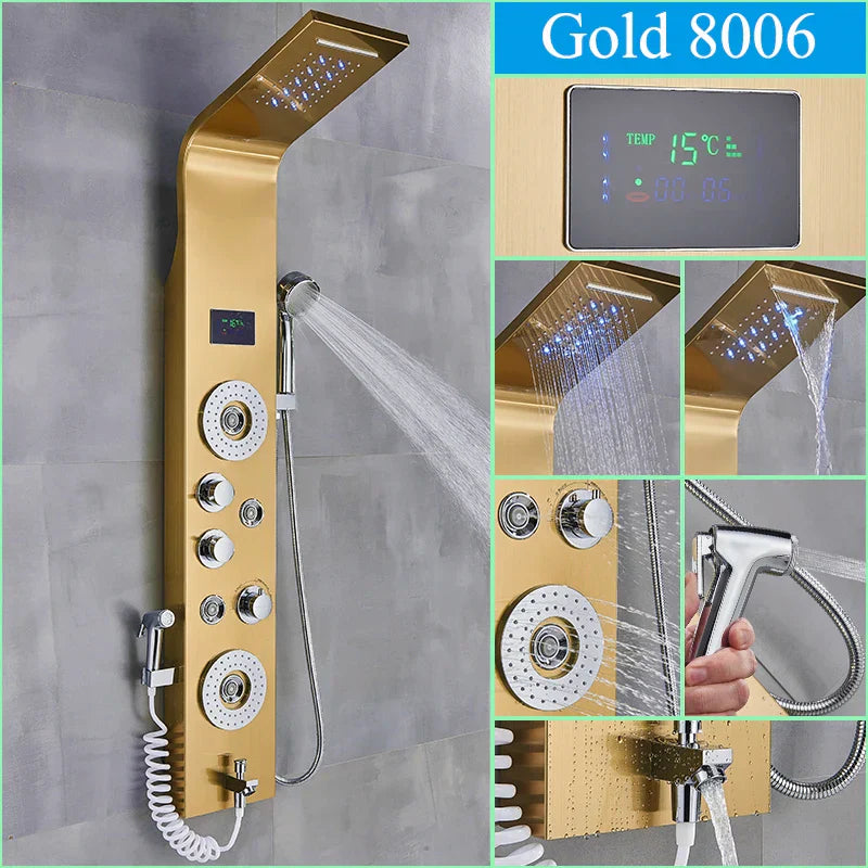 Blue LED Shower System