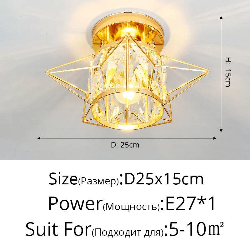 DecorBites™ Crystal Glass Nordic LED Chandelier for Modern Indoor Lighting