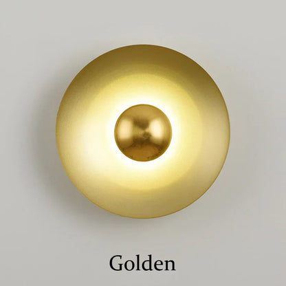 DecorBites™ Golden Macaroon LED Wall Lamp for Bedroom & Living Room