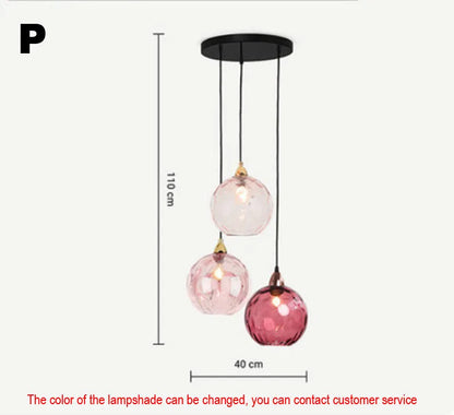 DecorBites™ Glass Ball Lustre Pendant Lights - Modern Nordic Design for Kitchen, Bedroom, or Restaurant