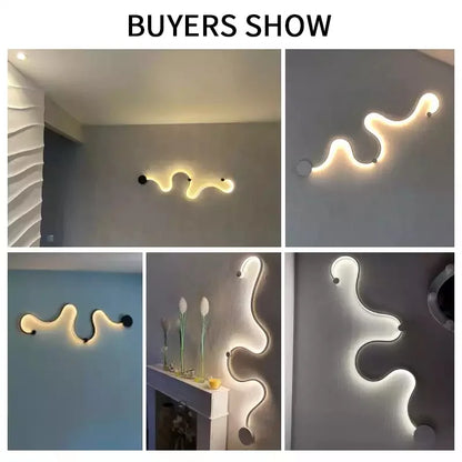 DecorBites™ Iron Body Wall Lamps LED Lights Fixture for Bedroom, Living Room, Study, Hotel