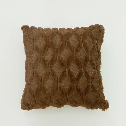 DecorBites™ Embroidered Diamond Cushion Cover for Modern Living Room Decor