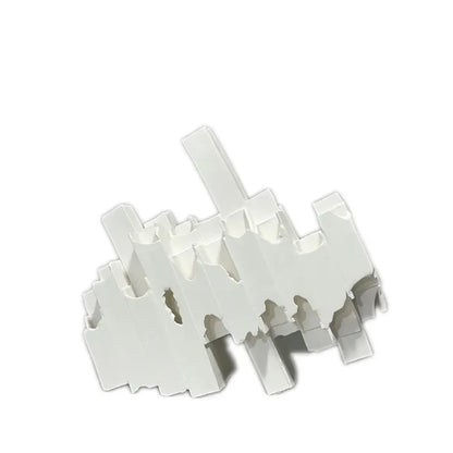 DecorBites™ Geometric Ceramics Flower Arrangement Sculpture Square Pipe Irregular Decor