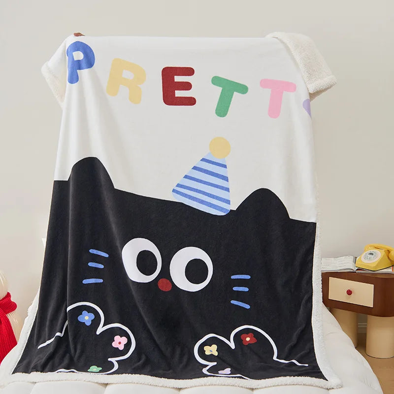 Lamb Fleece Printed Blanket
