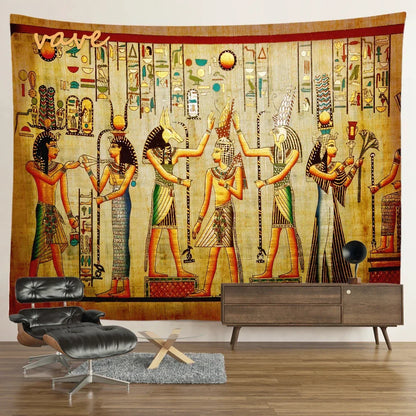 DecorBites™ Egyptian Mandala Tapestry Wall Hanging for Bohemian Hippie Room Decor