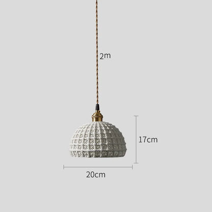 DecorBites™ Ceramic LED Pendant Lights: Modern Copper Hanging Lamp for Home Indoor Lighting