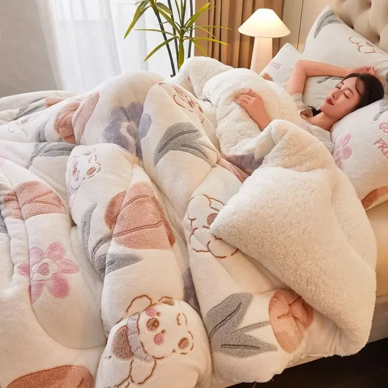 Wool Blanket Thick Warm Winter