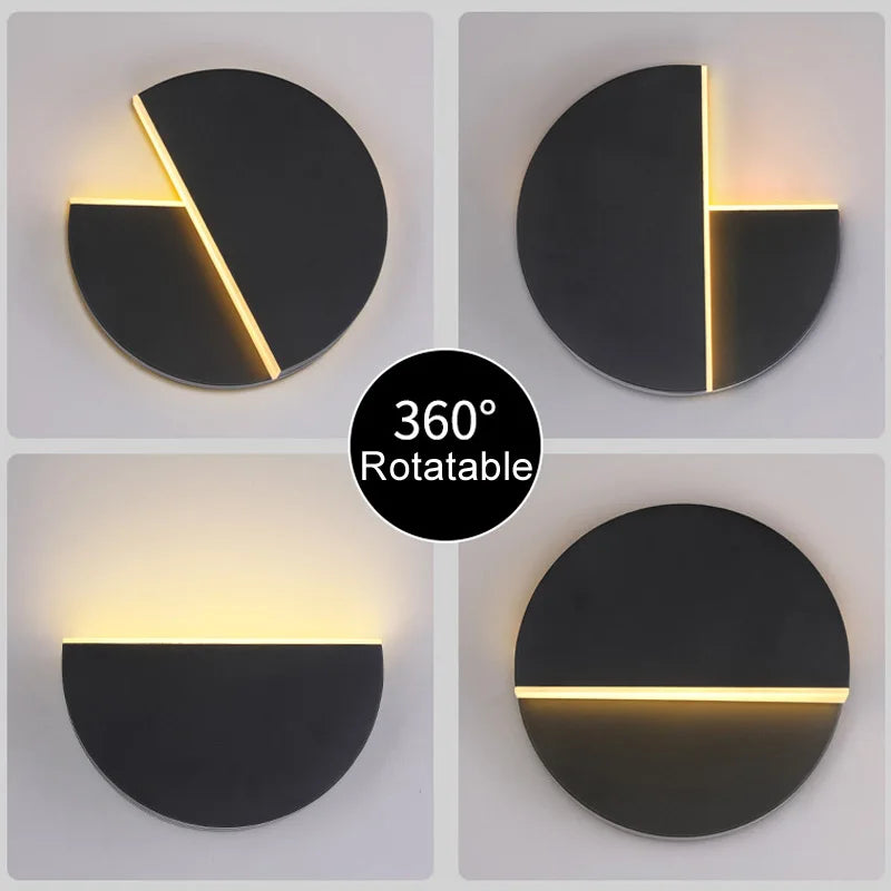 DecorBites™ Adjustable LED Wall Lamp for Modern Bedroom and Aisle Lighting