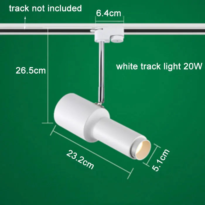 DecorBites™ Adjustable Focus LED Track Lights for Commercial Spaces