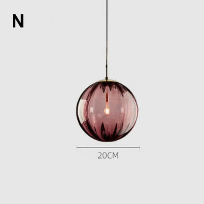DecorBites™ Glass Ball Lustre Pendant Lights - Modern Nordic Design for Kitchen, Bedroom, or Restaurant