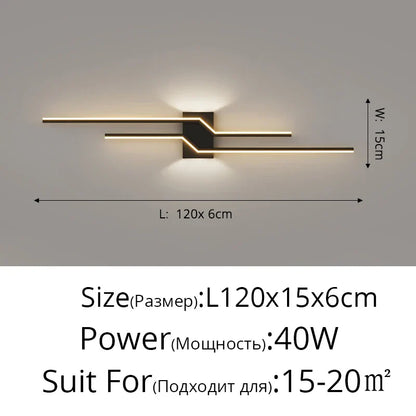 DecorBites™ LED Wall Lamp: Modern Long Strip Design for Aisle, Bedroom, Closets - Indoor Sconces Lighting
