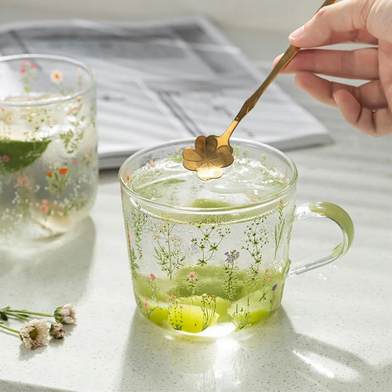 Glass Scale Heat-Resistant Cup