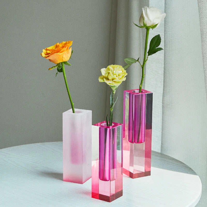 Acrylic Bud Vase Decorative Tabletop