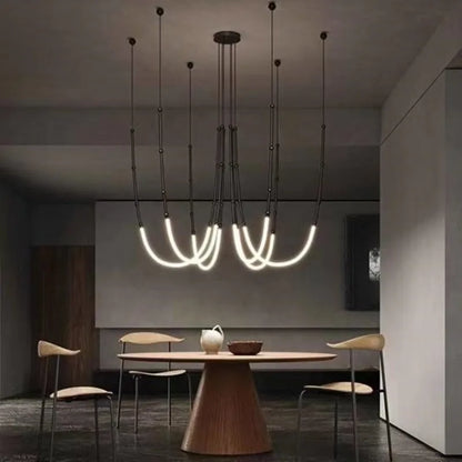 DecorBites™ Bamboo Pendant Lights: Nordic Loft Stair LED Luminarias for Minimalism Decor