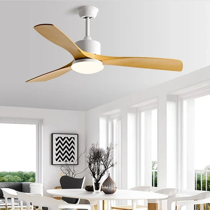 DecorBites™ 3-Blade DC Ceiling Fan with LED Light & Remote Control.