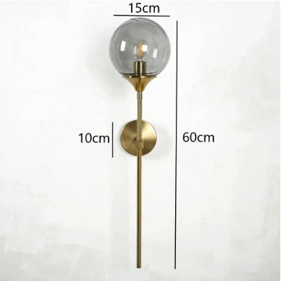 DecorBites™ Gold Glass Wall Lamp LED Indoor Light for Kitchen & Bathroom