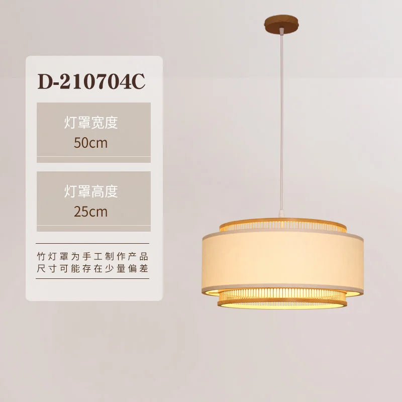 Bamboo Pendant Chandelier Light