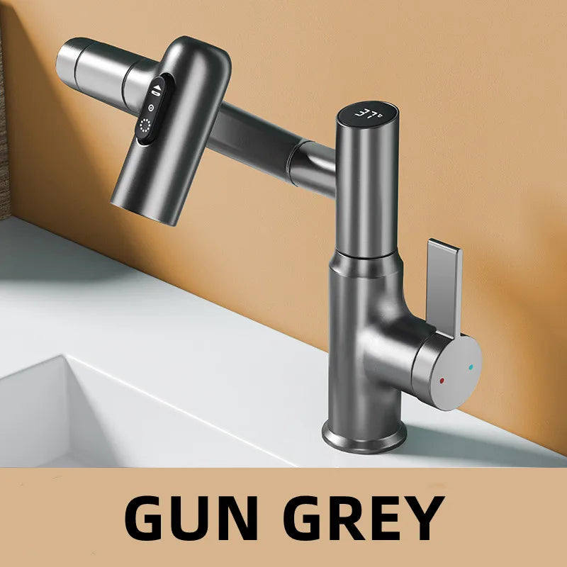 LED Rotating Basin Faucet