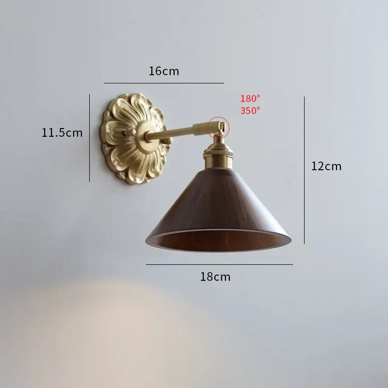 Green Glass Wall Lamp Copper Base Vibrant Hue