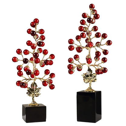 DecorBites™ Grape Vine Metal Sculpture Handicraft Home Decor Figurine