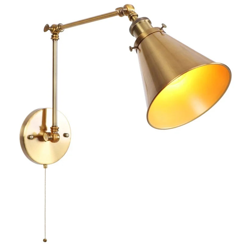 Brass Long Arm Lamp