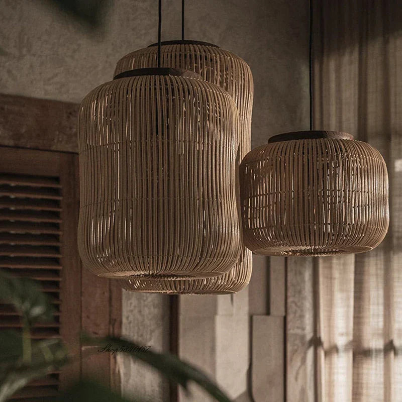 Rattan Vintage Pendant Light
