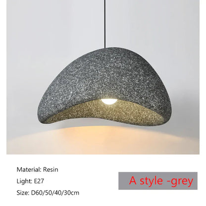 DecorBites™ Japanese Wabi Sabi LED Pendant Lamp Modern Simple Living Room Bedroom Chandelier