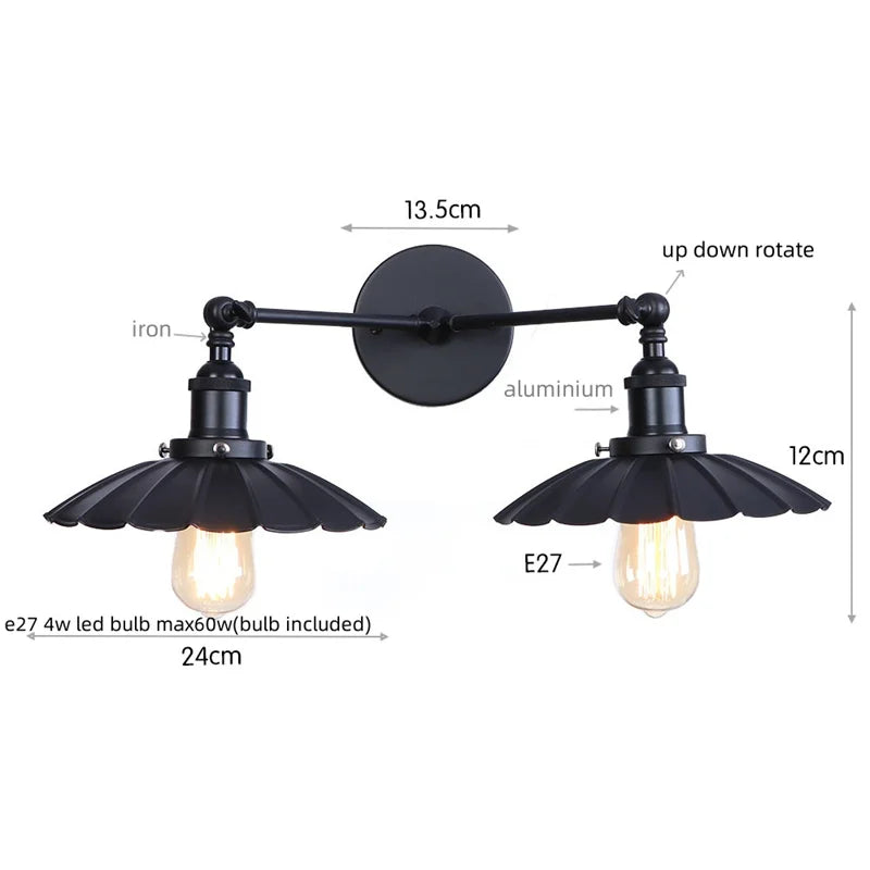 Dual Head LED Wall Lamp