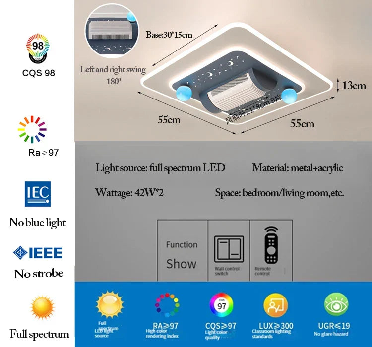 Remote Bladeless Ceiling Fan