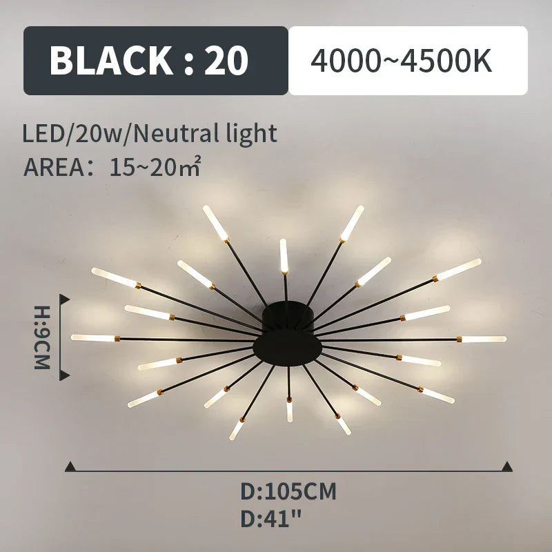 LED Fireworks Pendant Lamp