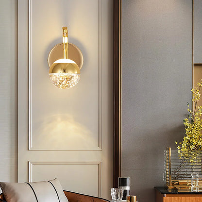 DecorBites™ Gold Crystal Bubble Wall Sconce Light for Home Bedroom Decor