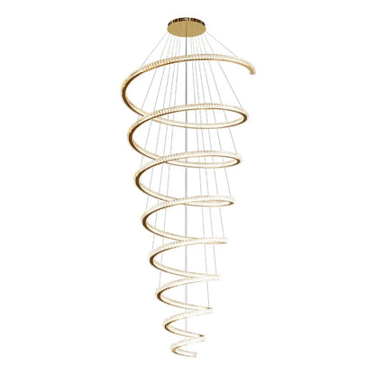 DecorBites™ Crystal Duplex Ring Pendant Light Chandelier