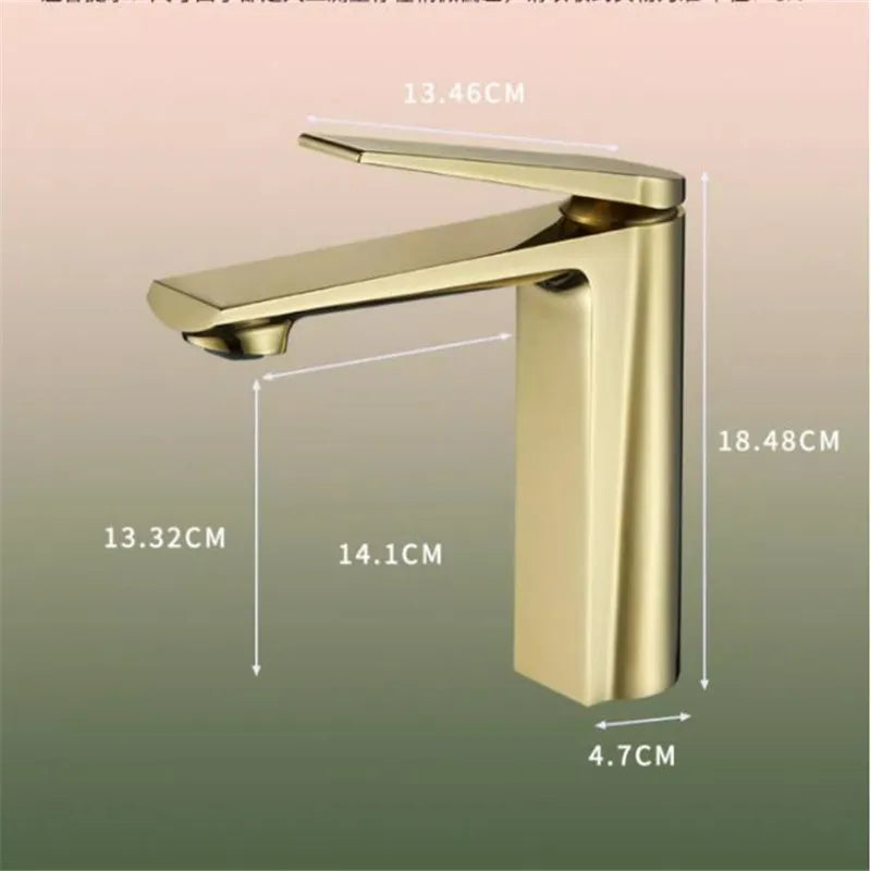 Gold Gray Bathroom Faucet