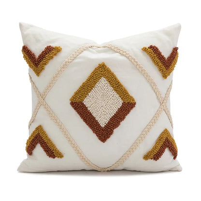 DecorBites™ Geometric Tufted Plush Cushion Cover for Stylish Home Decor