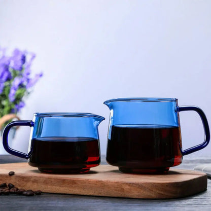 DecorBites™ Glass Coffee Sharing Pot Hand Made Coffee Maker Home Brewing Server