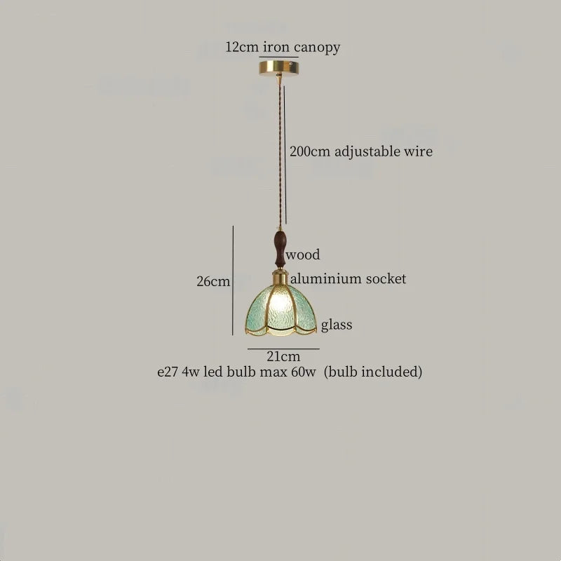 Green Vintage Pendant Light