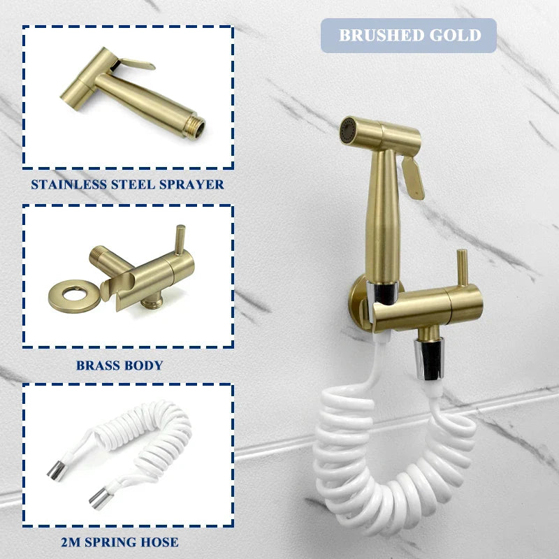 Gold Handheld Bidet Sprayer