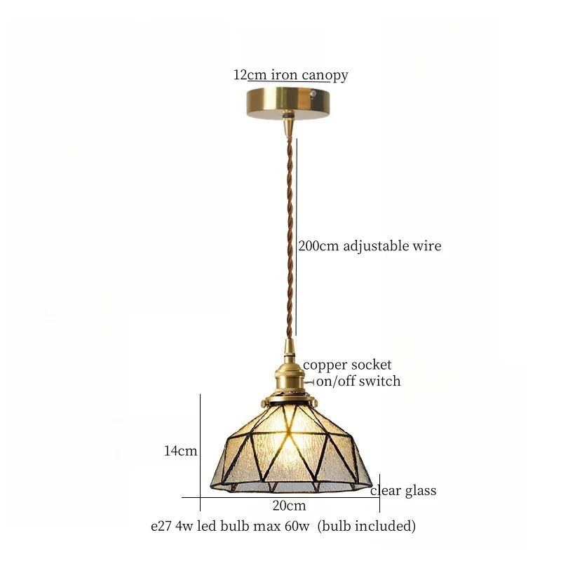 DecorBites™ Cream Glass LED Pendant Lamp - Nordic Minimalist Brass Hanging Light