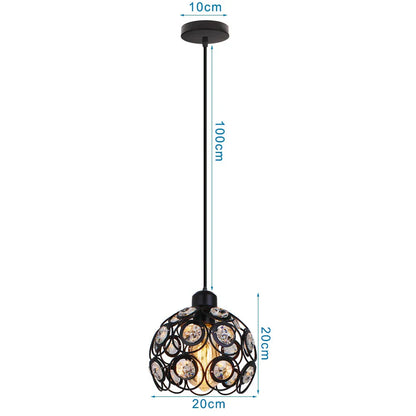 DecorBites™ Crystal K9 Pendant Lamp: Industrial Nordic Chandeliers for Bedroom and Kitchen Lighting