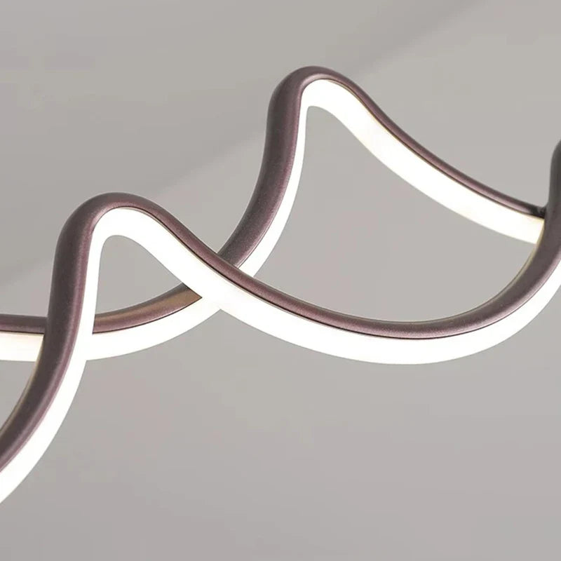 Silver Linear Pendant Lamp