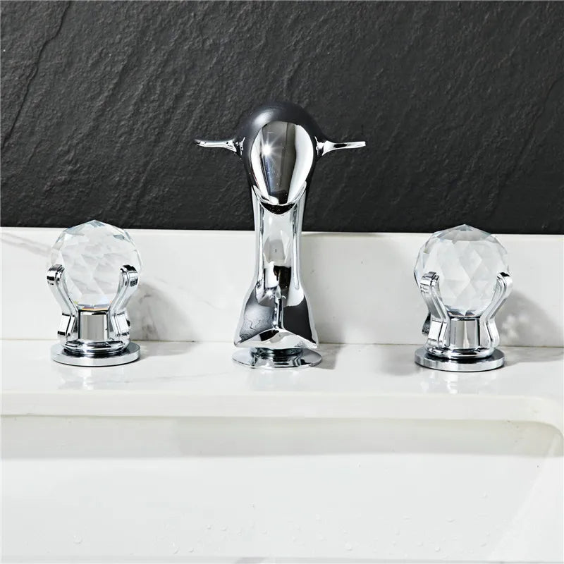 Gold Brass Dolphin Faucet